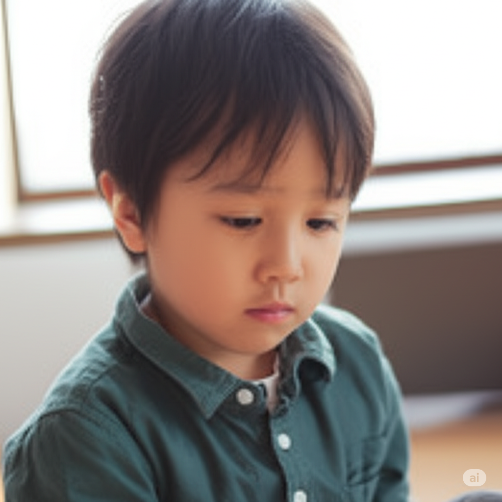 寒暖差になやむ子供
